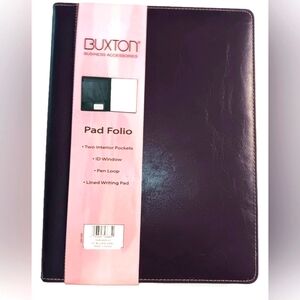BUXTON Portfolio &  Pad Holder,Purple